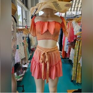 Surf Gypsy Three Piece Smocked Short Set